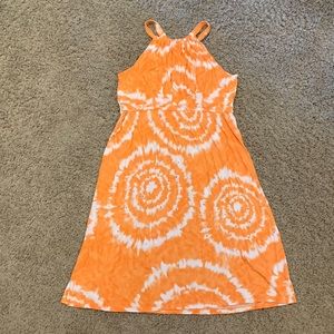 INC orange tie dyed t-shirt dress Women’s sz S